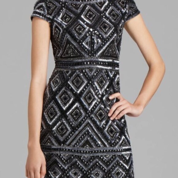 ADRIANNA PAPELL Sequin Cocktail Dress - Picture 12 of 13